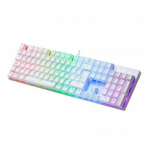 Juhtmega m&auml;nguklaviatuur Mars Gaming MK422WRUS, Inglise (US), valge v.