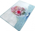 Vannitoa p&otilde;randamatt Foutastic Fennel 359CHL4520, sinine/roosa, 120 cm x 70 cm