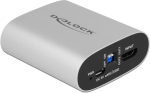 Adapter Delock HDMI HD Audio Extractor 4K 60 Hz to HDMI with eARC HDMI female, HDMI female, hall v.