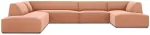 Nurgadiivan Micadoni Home Ruby Panoramic 7 Seats, roosa v., vasak, 366 x 273 cm x 69 cm