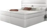 Voodi kahekohaline kontinentaalne Softy Soft 17, 180 x 200 cm, valge v., madratsiga