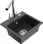 K&ouml;&ouml;givalamu Mexen Milo 6505-76-671600-00, graniit, 43.5 cm x 41 cm x 17.1 cm, must/kroom