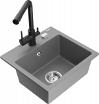 K&ouml;&ouml;givalamu Mexen Milo 6505-71-671600-70, graniit, 43.5 cm x 41 cm x 17.1 cm, must/hall/kroom