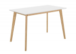 Laud Domoletti Martha, valge/puidu, 120 cm x 70 cm x 75.5 cm