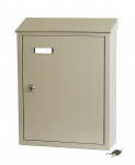 Postkast Haushalt PD900, valge/hall, 29 cm x 10 cm x 38.5 cm
