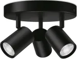 Nutivalgustus kohtvalgusti WiZ Imageo Round, GU10, 2200 - 6500 &deg;K, 3 x 5 W, must v. / valge v.