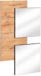 Peegel ASM Easy 01, rippuv, 60 cm x 100 cm, hele pruun v.