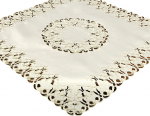 Laudlina ruudukujuline OH-247-B, kreemjasvalge, 85 x 85 cm