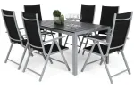 Aiam&ouml;&ouml;bli komplekt Home & Garden Ibiza, must v./h&otilde;be v., 6 istekohta