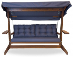 Aiakiik Kalune Design Viva 2400, antratsiit v./pruun v., 100 cm x 237 cm x 175 cm