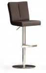 Baaritool MC Akcent Bruni Round, matt, pruun v., 53 cm x 42 cm x 89 cm