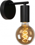 Valgusti seinale Lucide Leanne 21221/01/30, E27, 1 x 40 W, must v.