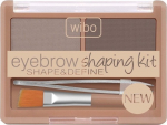 Kulmude meigikomplekt, kulmude jaoks Wibo Eyebrow Shaping Kit, 5 ml, pruun v. 3