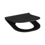 WC-poti prill-laud kaanega Jika Mio-N Black, must v., 44.5 cm x 36.0 cm