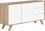 Kummut Beliani Forester, pruun v./valge v., 75 cm x 140 cm x 40 cm