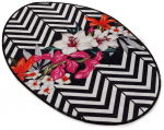 Vaip sise Conceptum Hypnose Marken, valge/must/roosa, 90 cm x 60 cm
