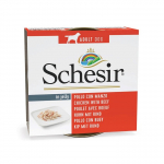 M&auml;rg koeratoit Schesir Nature, veiseliha/kanaliha, 0.15 kg