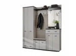 Esiku m&ouml;&ouml;blikomplekt ASM Hugo VII, sise, valge v./must v.
