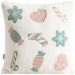 J&otilde;ulu dekoratiivne padjakate Homla Candies, valge v./roheline v./roosa v., 45 cm x 45 cm