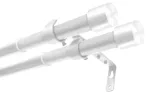 Kardinapuu komplekt Karpol, 200 - 350 cm, &Oslash; 19 mm, valge v.