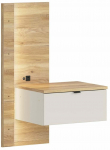&Ouml;&ouml;kapp Glamour, tamm v./ka&scaron;miir v., 98 cm x 42 cm x 50 cm