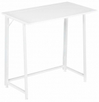 Kokkupandav kirjutuslaud ModernHome Loft Style, 80 cm x 45 cm, 76 cm, valge v.