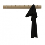 Seinale kinnitatav riidepuu Home4you Aalborg, 8.3 cm, tamm v.