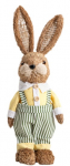 Dekoratsioon Homla Mell Rabbit in dungarees 764264, 38 cm, mitmev&auml;rviline