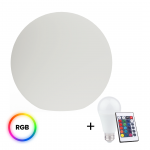 Vabalt seisev v&auml;lisvalgusti Eko-Light Globo Fi300, 10W, E27, IP44, valge v., 30 cm x 28 cm