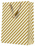 Kinkekott Paw Decor Collection Big Stripes, 12 cm x 41 cm x 30 cm, kuldne v.
