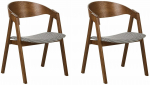 Toolide komplekt Beliani Yuba, pruun v./valge v., 61 cm x 56 cm x 79 cm, 2 tk