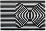 Vaip v&auml;literrassidele 008595, valge v./must v., 160 cm x 230 cm