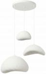 Valgusti lagi Opviq Luna, E27, 3 x 40 W, valge v.