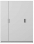 Riidekapp Kalune Design Kardelen, valge v., 51.8 cm x 140 cm x 180 cm