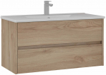 Vannitoakapp valamuga Kalune Design Side 100 v3-623, tamm v., 45 cm x 100 cm x 52 cm