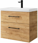 Vannitoakapp valamuga Riva SA63-22, gold craft oak v., 36.5 cm x 63.5 cm x 60 cm