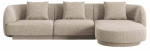 Nurgadiivan Cosmopolitan Design Tulum Eden 4, tume beež v&auml;rv, parem, 156 x 255 cm x 70 cm