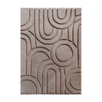 Karusnahk Domoletti Hand Carving Beige, 200 cm x 140 cm