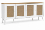 Konsoollaud Kalune Design Mount, tamm v./valge v., 41 cm x 180 cm x 80 cm