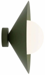 Valgusti seinale Emibig Mono 1S 1881/K1S, E14, 1 x 10 W, valge v. / roheline v., 30 x 30 cm