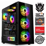 Statsionaarne arvuti Intop RM93443NS AMD Ryzen 5 9600X, DDR5 16 GB, SSD+HDD 500 GB 2 TB, AMD Radeon RX 9060 XT 16 GB GDDR6