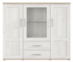 Vitriinkapp Romance, pruun v., 156 cm x 45 cm x 135 cm
