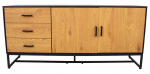 Kummut Home4you Amsterdam 45033, must v., 75 cm x 40 cm x 160 cm