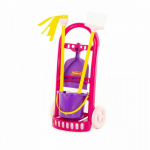 M&auml;ngut&ouml;&ouml;riist, puhastuskomplekt Wader-Polesie Cleaning Trolley, roosa v.