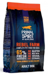 Kuiv koeratoit Alpha Spirit Rebel Farm Adult, kanaliha/riis, 1 kg