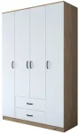 Riidekapp Kalune Design BA112 - 2331, valge v./p&auml;hklipuu v., 51.5 cm x 140 cm x 210 cm