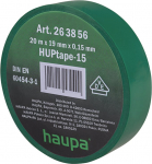 Elektriisolatsiooniteip Haupa HUPtape-15, roheline, 20 m