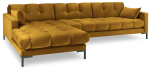 Nurgadiivan Micadoni Home Mamaia Velvet, kollane v., vasak, 293 x 185 cm x 75 cm