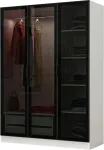 Riidekapp Kalune Design Kale 2273, valge v./must v., 135 cm x 52 cm x 190 cm