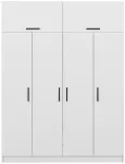 Riidekapp Kalune Design Kale 3929, valge v., 52 cm x 180 cm x 255 cm